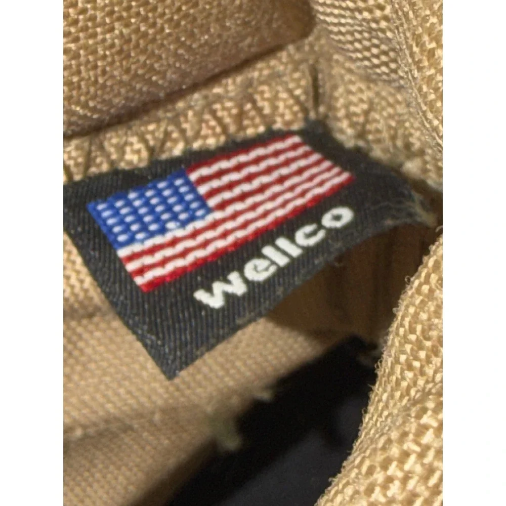 Wellco US Military Combat Boots Tan Suede Vibram Sole Mens 11W Desert Tactical